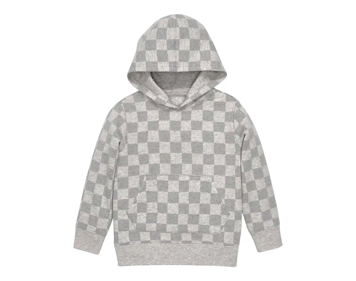 Fleece Pullover Hoodie - Checks