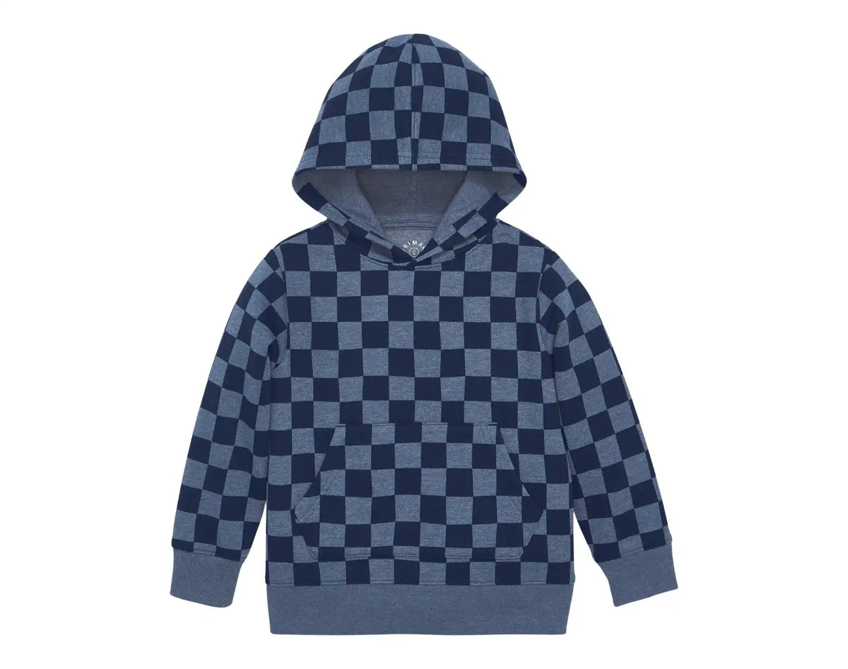 Fleece Pullover Hoodie - Checks